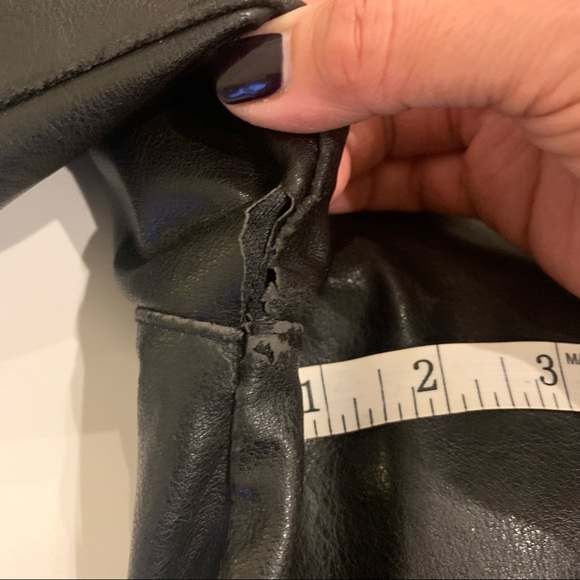 PX Black Jacket Size L Faux Leather pockets inside & Out - Picture 8 of 14